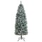 Nearly Natural 6&#x27; Slim Flocked Montreal Fir Artificial Christmas Tree, Unlit